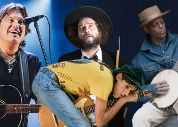 Rocce Rosse 2025: Cristiano De Andrè, Vinincio Capossela (📷 Jean Philippe Pernot), Eric Bibb e Lucio Corsi