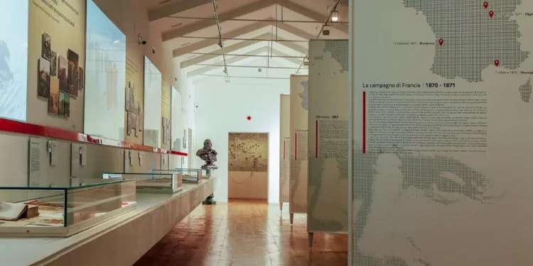 Sala espositiva del Memoriale Giuseppe Garibaldi a Caprera. 📷 MiBACT, Polo Museale della Sardegna