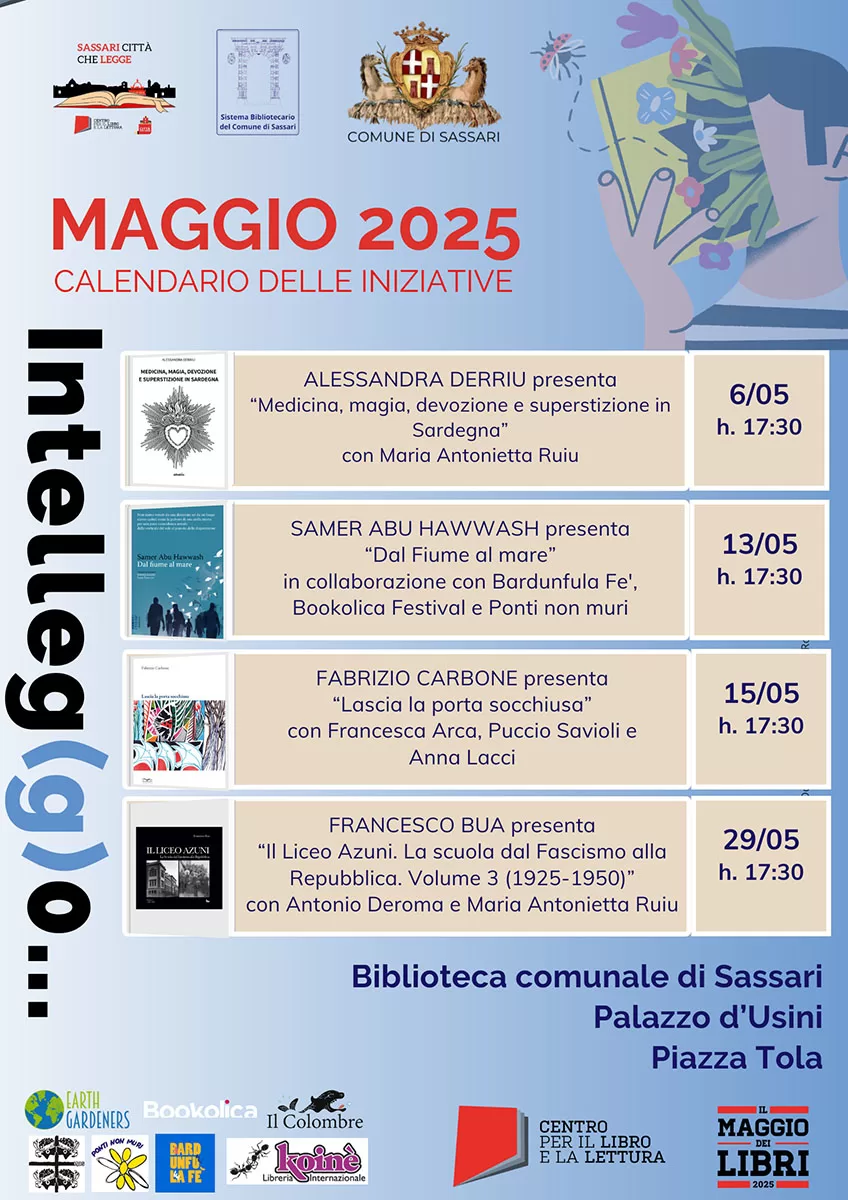 Sassari, calendario incontri biblioteca 0525