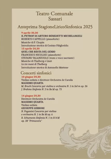 Stagione Lirico Sinfonica De Carolis 2025 1
