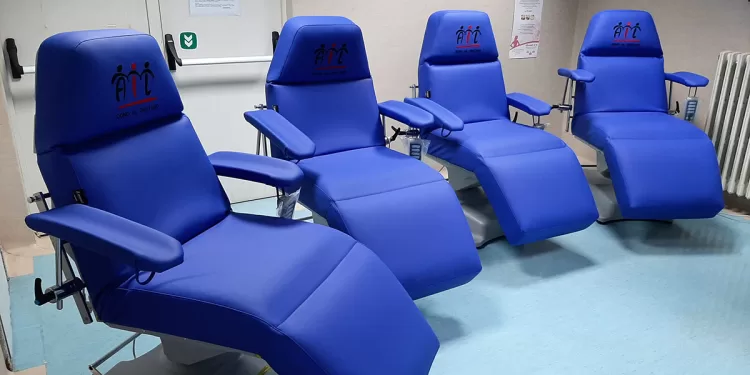 Donazione AIL poltrone per la chemioterapia ospedale San Martino di Oristano