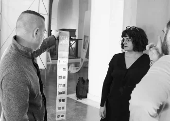 Backstage mostra fotografica “Insula/Insulae”. ? Mario Saragato