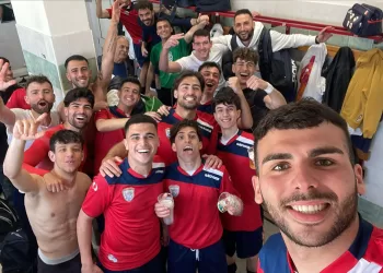 La squadra di calcio del CUS Sassari