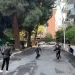 Cagliari, la strada scolastica in via dei Partigiani