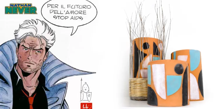 Campagna Lila HIV e vasi di Valentina Follo