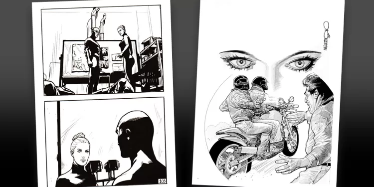 Due tavole di Corrado Mastantuono ed Elia Bonetti. © Diabolik - Astorina Srl