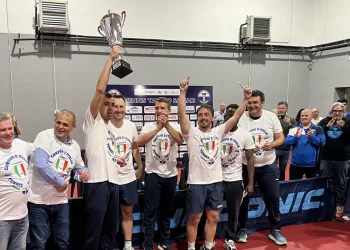 Il Tennistavolo Sassari vince il suo primo storico scudetto maschile