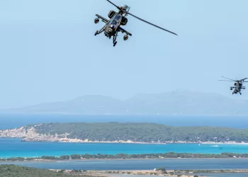 Elicotteri A129 “Mangusta” durante l'esercitazione nazionale interforze Joint Stars 2025