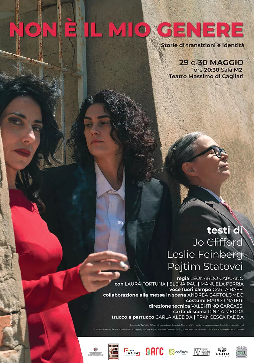 "Non è il mio genere": Laura Fortuna, Manuela Perria ed Elena Pau. ? Daniela Serpi