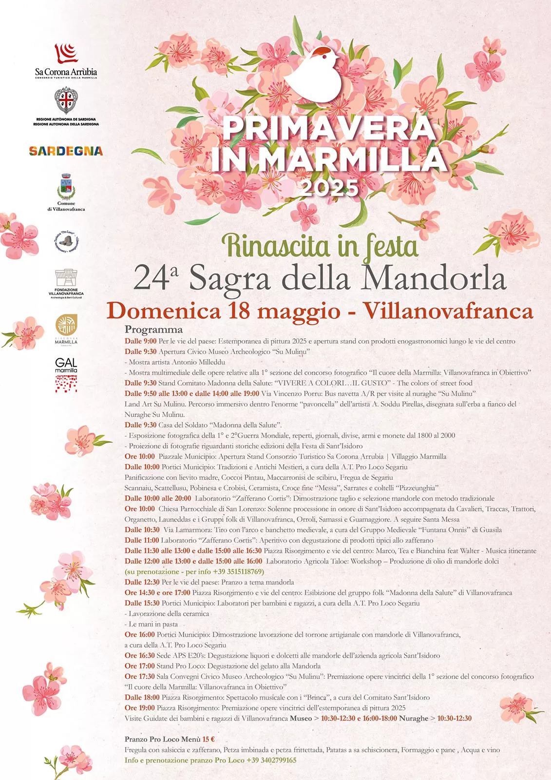 Primavera in Marmilla a Villamar - Programma 2025