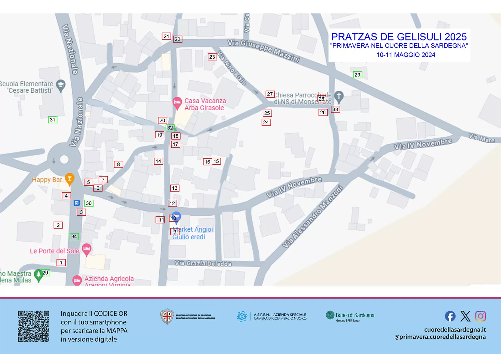 Primavera nel cuore della Sardegna a Girasole - Programma 2025
