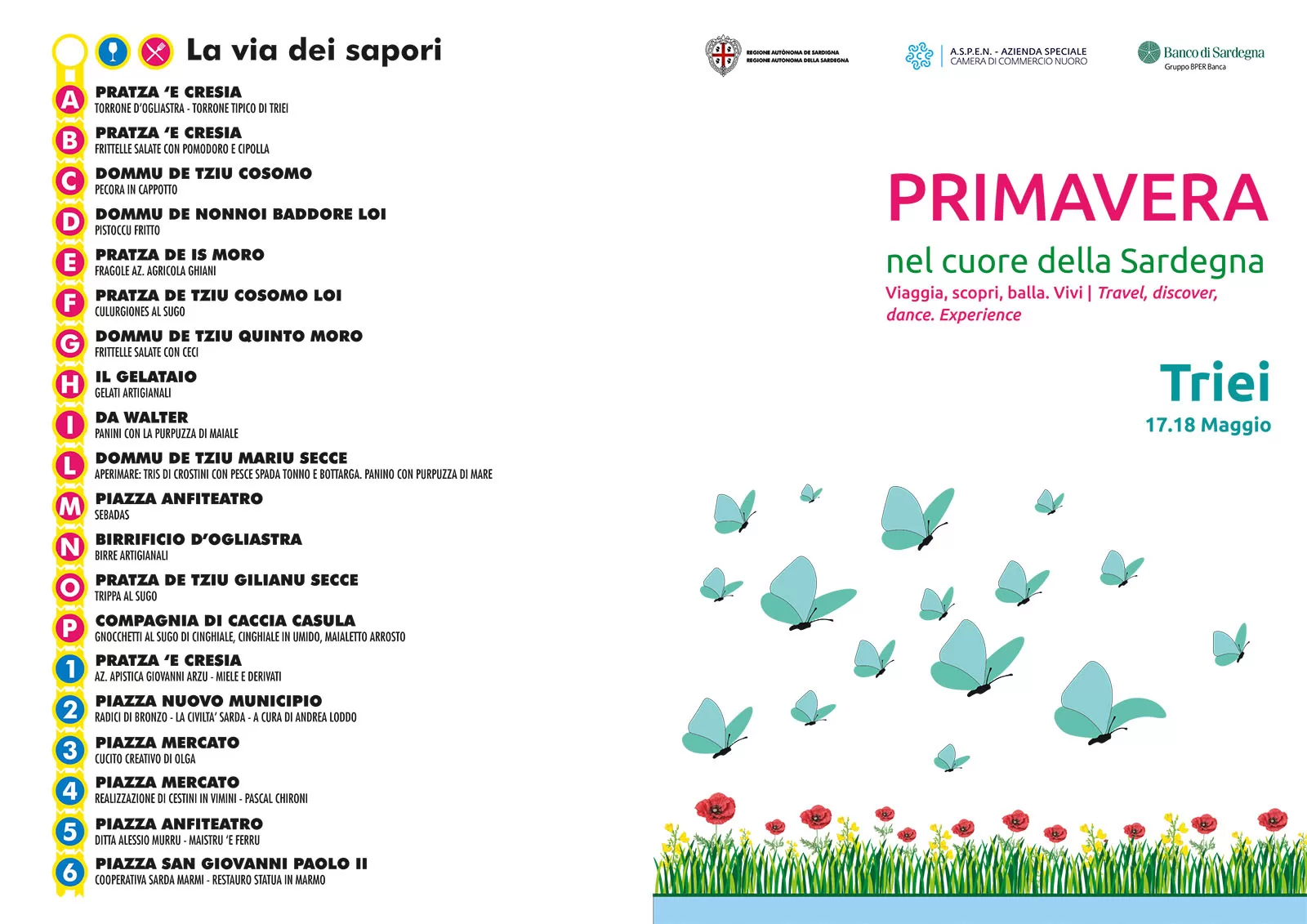 Primavera nel cuore della Sardegna a Triei - Programma 2025