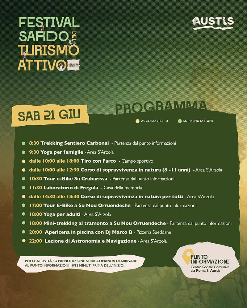 Austis, Festival Sardo del Turismo Attivo - Programma 2025 1