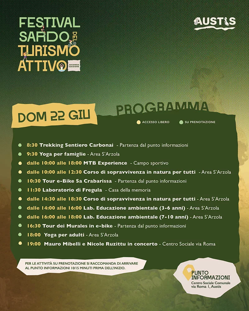 Austis, Festival Sardo del Turismo Attivo - Programma 2025 2