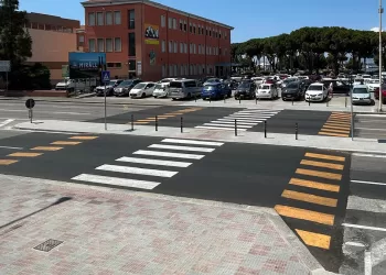 Cagliari, nuovo attraversamento pedonale rialzato