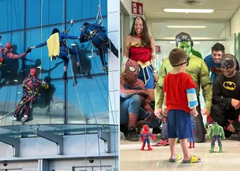 I volontari dell'associazione SuperEroiAcrobatici Odv (Sea)