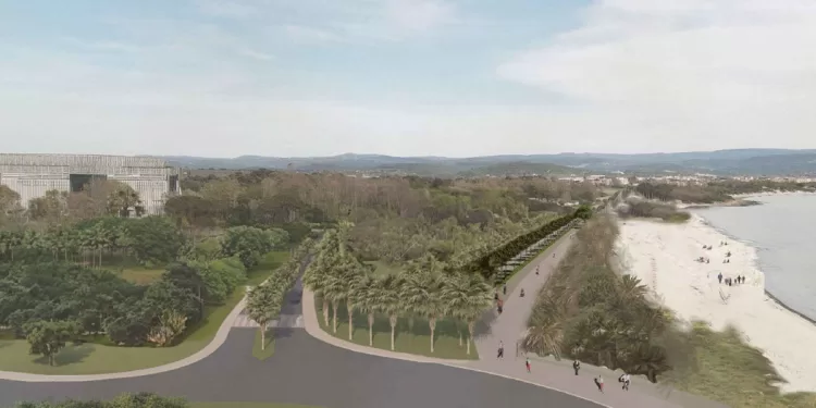 Simulazione del nuovo fronte mare di Maria Pia ad Alghero