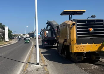 Sassari, lavori stradali in Viale Porto Torres