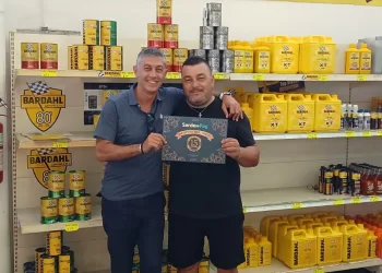 Roberto Marzeddu con Pierluigi Desole di SardexPay