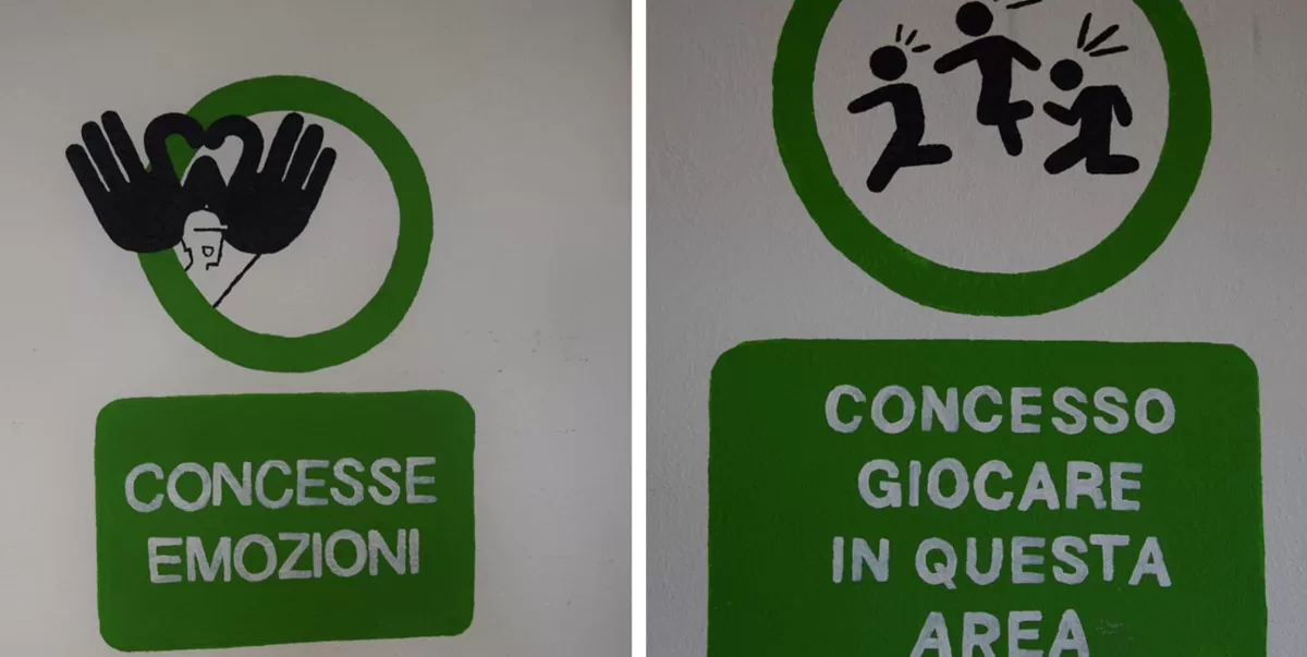 Carcere Uta, le opere di Manu Invisible