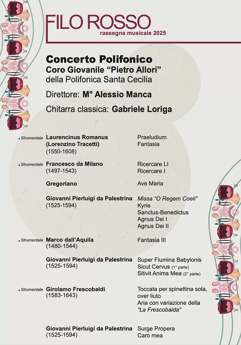 Filo Rosso 2025: concerto del Coro Pietro Allori