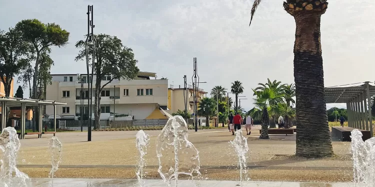 La nuova piazza Degli Arcipelaghi a Cagliari