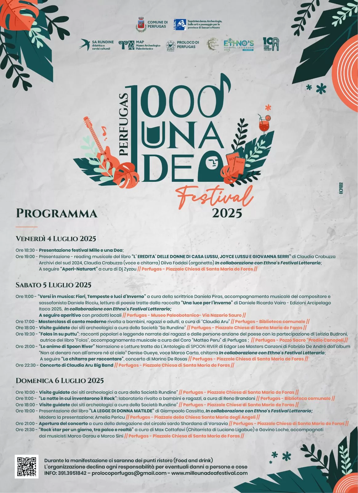 Mille e una dea Festival a Perfugas - Programma 2025