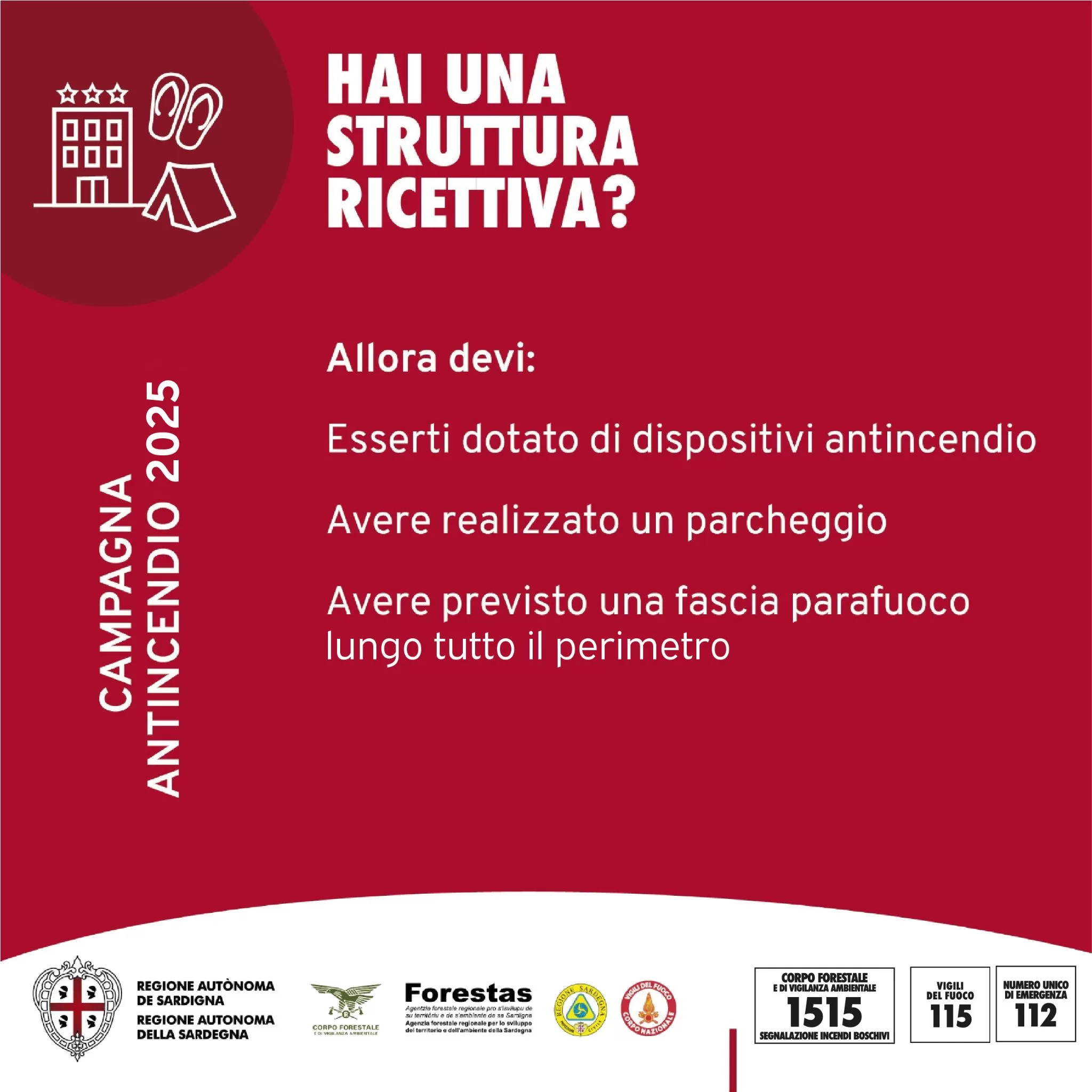 Prescrizioni antincendio 2025 in Sardegna