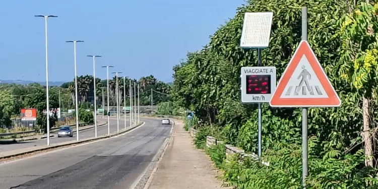 Rilevatore di velocità a Sassari