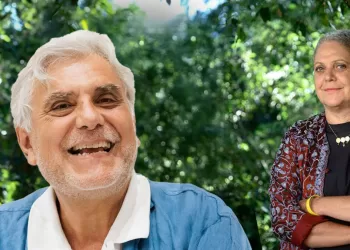 Giancarlo De Cataldo (? Simone Sechi) e Paola Caridi