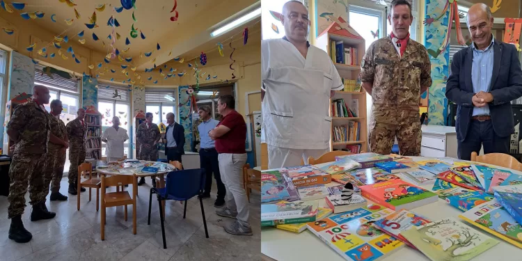 Il 5° Reggimento Genio Guastatori dona 39 libri alla Clinica pediatrica di Sassari