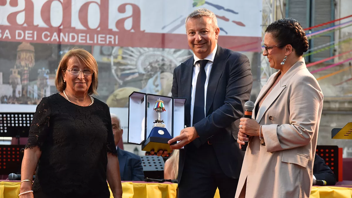Maria Giuseppa Cherchi con il Candeliere d'Argento 2025