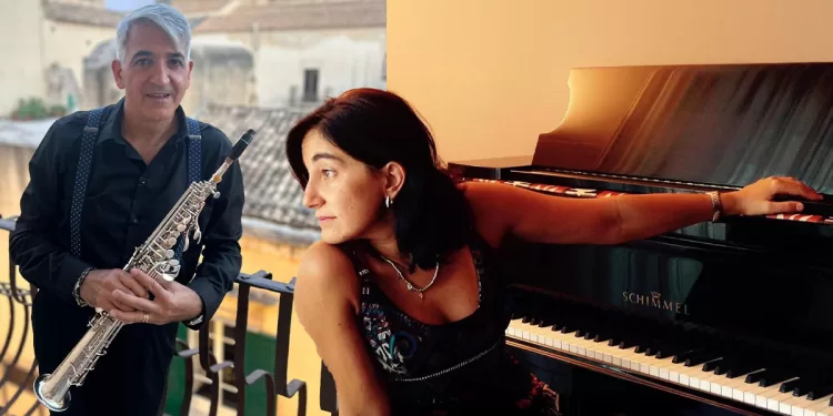 Il sassofonista Gianfranco Brundo e la pianista Ketty Teriaca