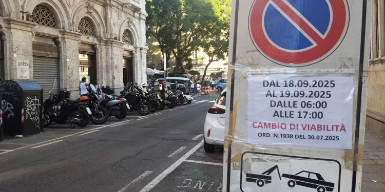 Cagliari, cambio viabilità in via Crispi
