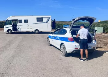 Il caravan sanzionato a Ezzi Mannu