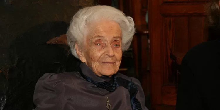 Rita Levi Montalcini. Foto Premio Internazionale “Wendell Krieg Lifetime Achievement Award” (2009)