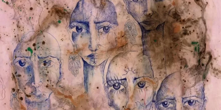 Un'opera dell’artista e attivista curda Zehra Doğan