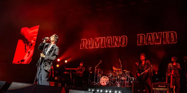 Damiano David all'Unipol Forum di Milano. Foto Luca Marenda