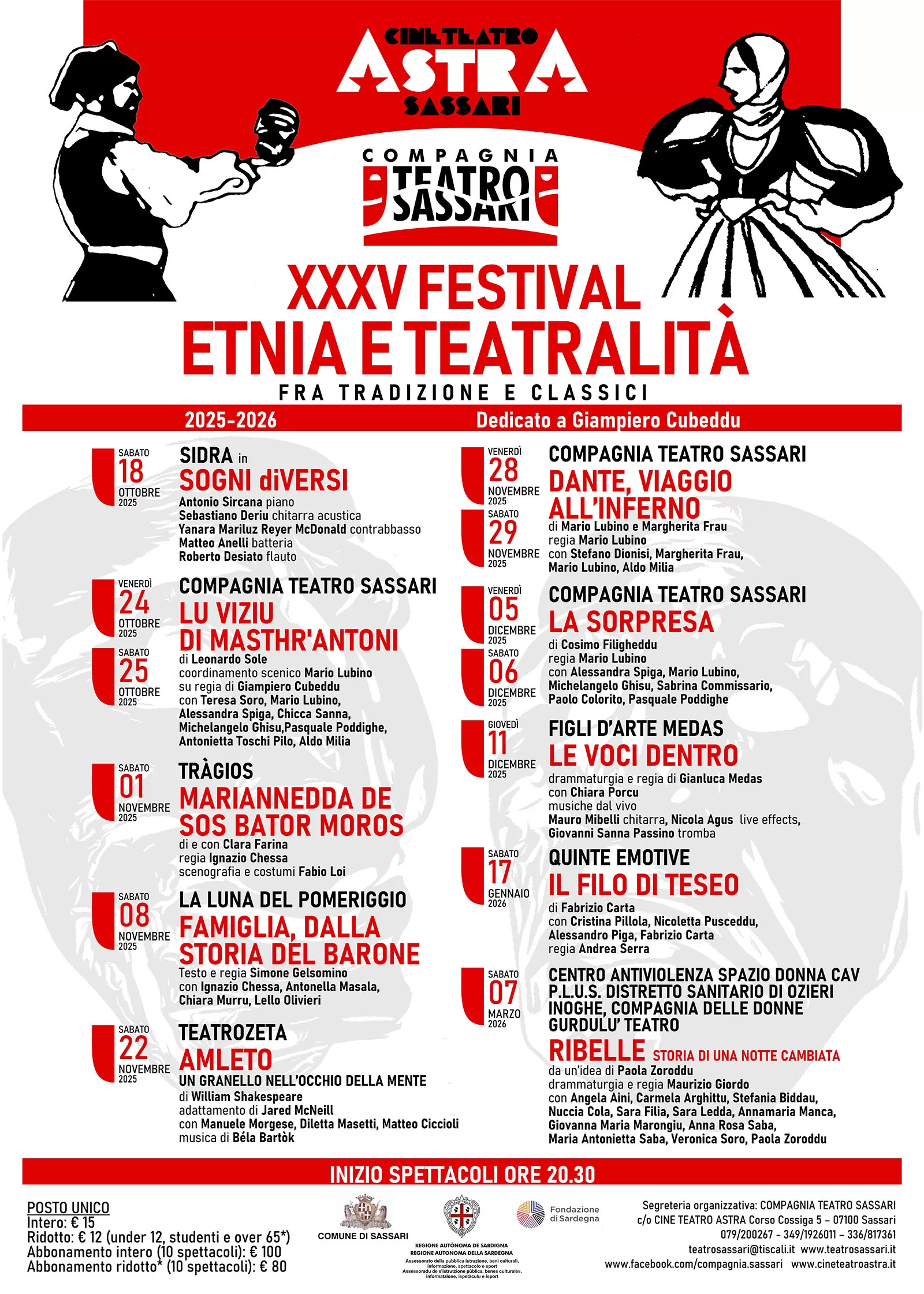 Programma XXXV edizione del Festival Etnia e Teatralità