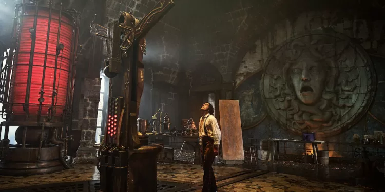 Frankenstein di Guillermo del Toro. Foto Ken Woroner | Netflix