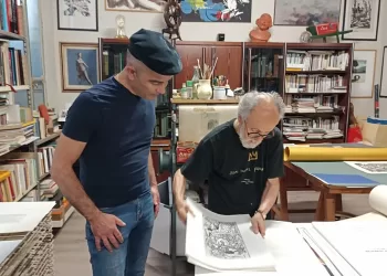 Il maestro incisore Giovanni Dettori e lo xilografo e storico dell’arte Gianfranco Schialvino