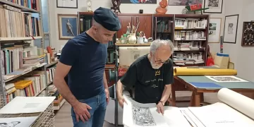 Il maestro incisore Giovanni Dettori e lo xilografo e storico dell’arte Gianfranco Schialvino