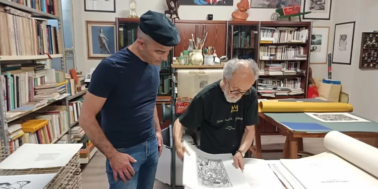 Il maestro incisore Giovanni Dettori e lo xilografo e storico dell’arte Gianfranco Schialvino