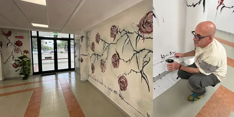 L’opera di Antonio Marras all’ingresso del nuovo Hospice San Giovanni Battista di Ploaghe