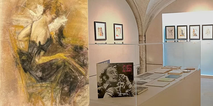A sinistra un'opera di Giovanni Boldini in mostra a Sassari e la mostra di Dalí a Parma