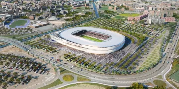 Nuovo Stadio di Cagliari. Rendering Progetto CMR
