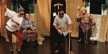 Uno spettacolo del Teatro S'Arza