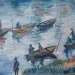 Claude Monet (attr.), Le Pêcheurs de Poissy, 1882, Olio su tela, 60 × 81 cm. Collezione privata, Francia ©