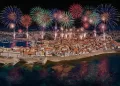 Fuochi d'artificio ad Alghero. Foto S&H Magazine