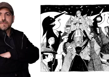 Una tavola de “La danza dei corvi” di Manuelle Z. Mureddu